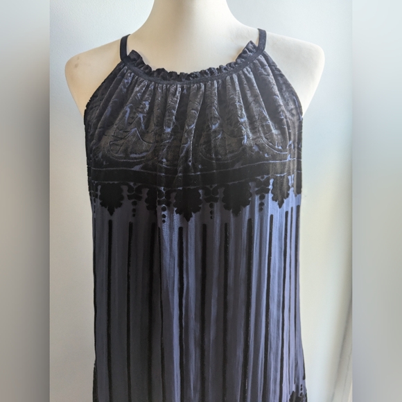 NWT ... Max Studio Velvet Burnout Sleeveless Dress Size L - Picture 6 of 12